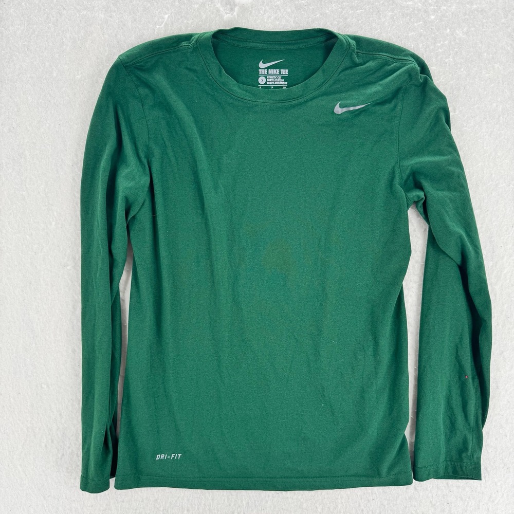 Nike - Dri-FIT Legend Long Sleeve Tee 727980-341 - Green - S - Mens